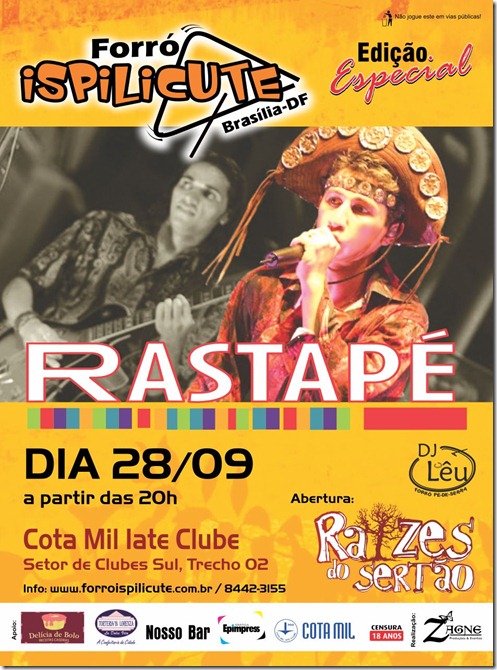 Forr Ispilicute - O forr do Rastap desembarca em Braslia